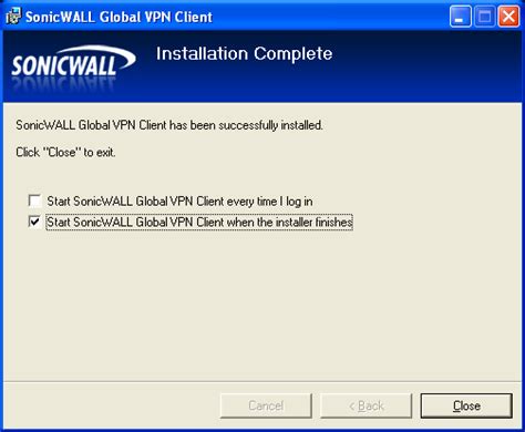 how to setup sonicwall global vpn client
